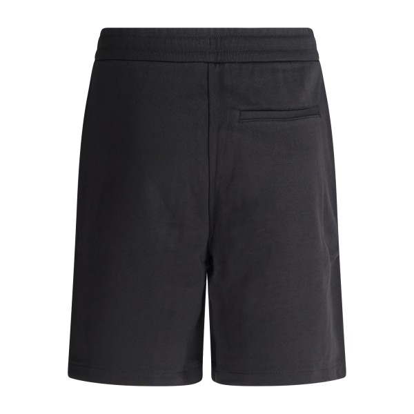 Armani Exchange - Bermuda nera con vita elasticizzata e coulisse per uomo |