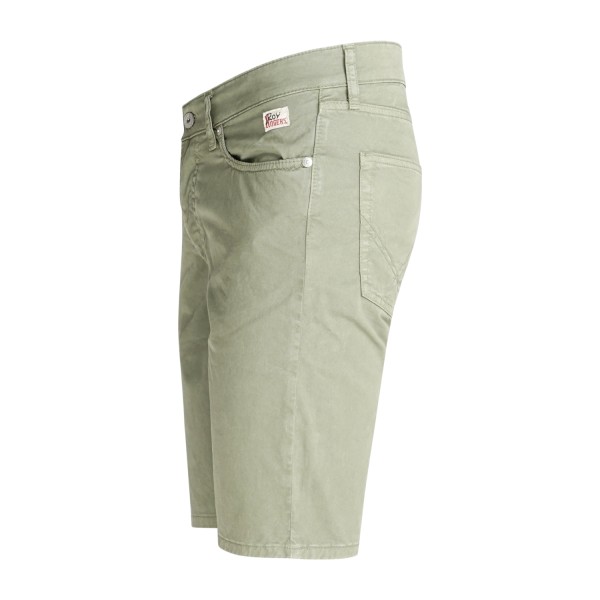 Roy Roger's - Bermuda verde 529 Gabardina cinque tasche slim fit per uomo |