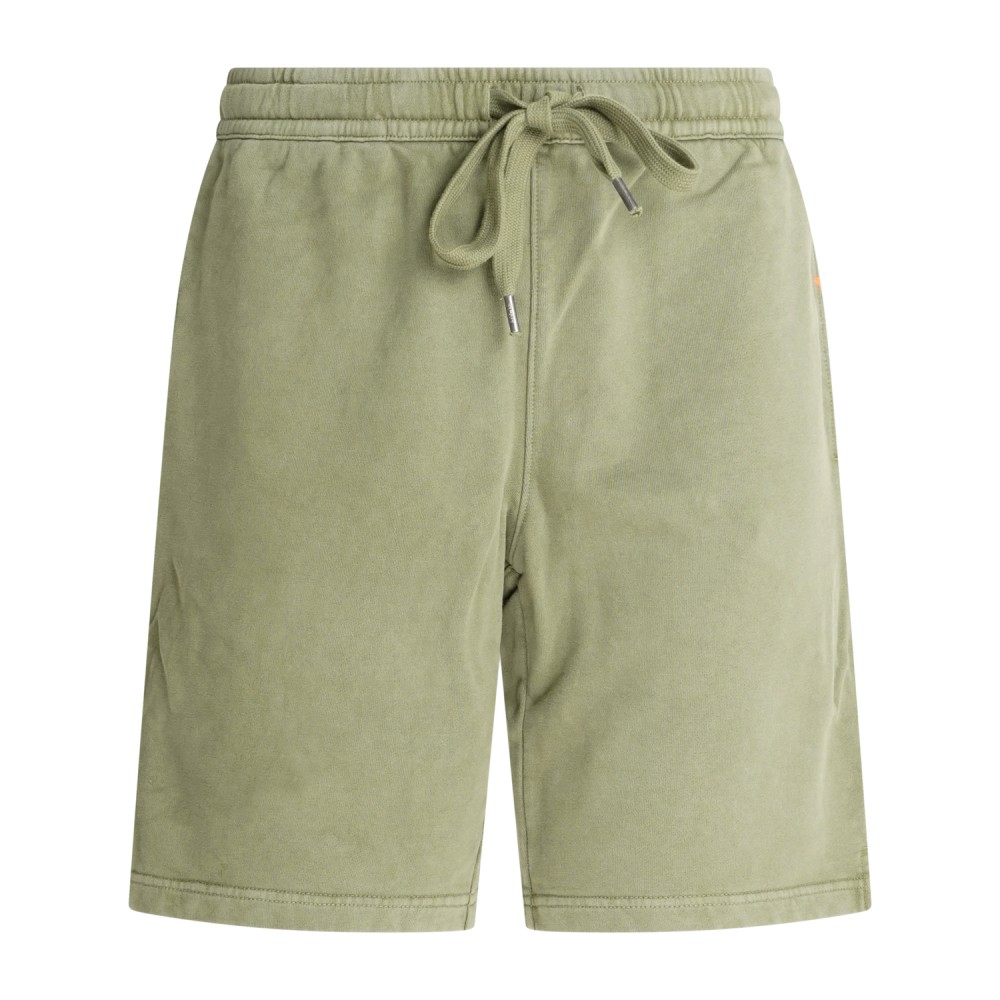 Sun68 - Bermuda verde in cotone con elastico in vita per uomo | f36162 37 verde