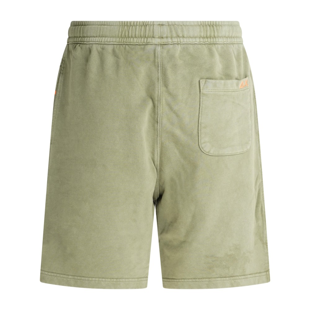 Sun68 - Bermuda verde in cotone con elastico in vita per uomo | f36162 37 verde