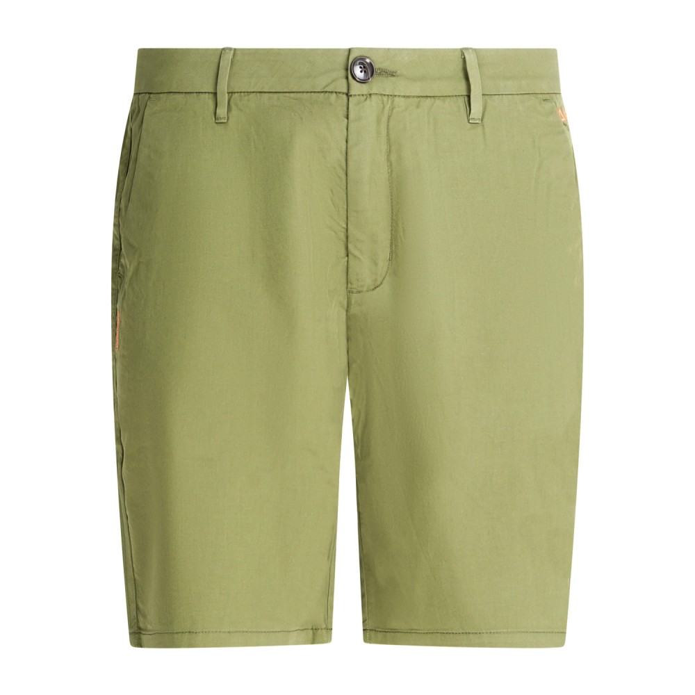 Sun68 - Bermuda verde in cotone con logo ricamato per uomo | b36121 37 verde