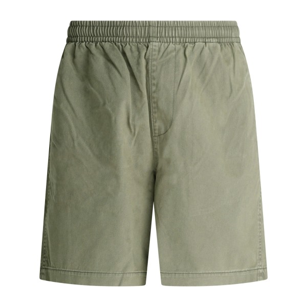 Obey - Bermuda verde Theo Easy in cotone con vita elasticizzata regular fit per