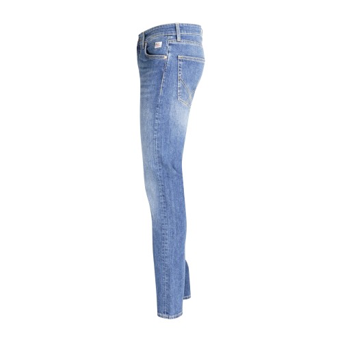 Roy Roger's - Jeans denim medio 517 Travor 5 tasche slim fit per uomo | 2
