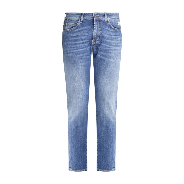Roy Roger's - Jeans denim medio 517 Travor 5 tasche slim fit per uomo |