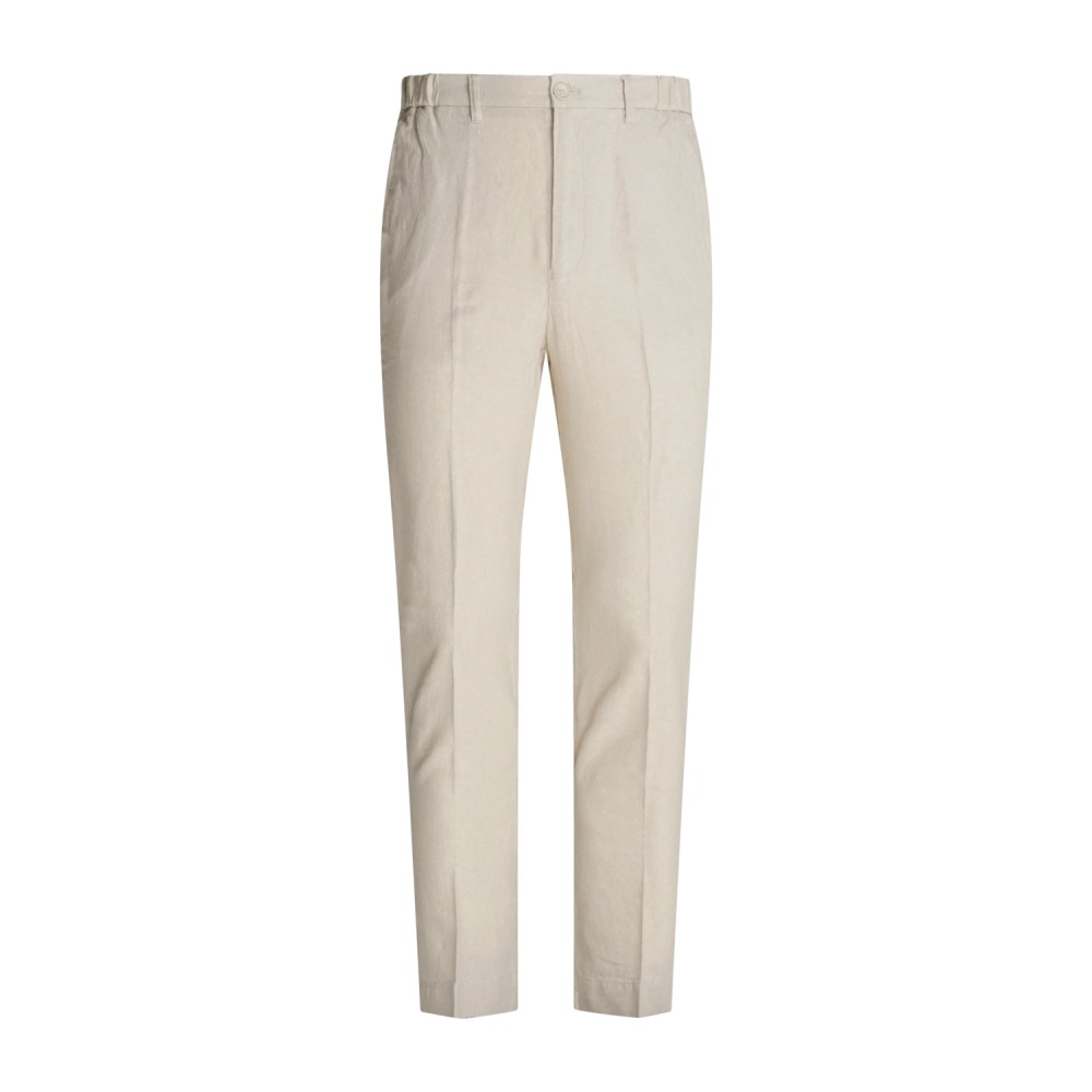 Hamaki-Ho - Pantalone beige con elastico in vita e pence per uomo | pse1839h