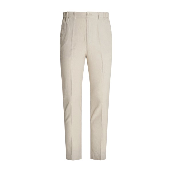 Hamaki-Ho - Pantalone beige con elastico in vita e pence per uomo | pse1839h