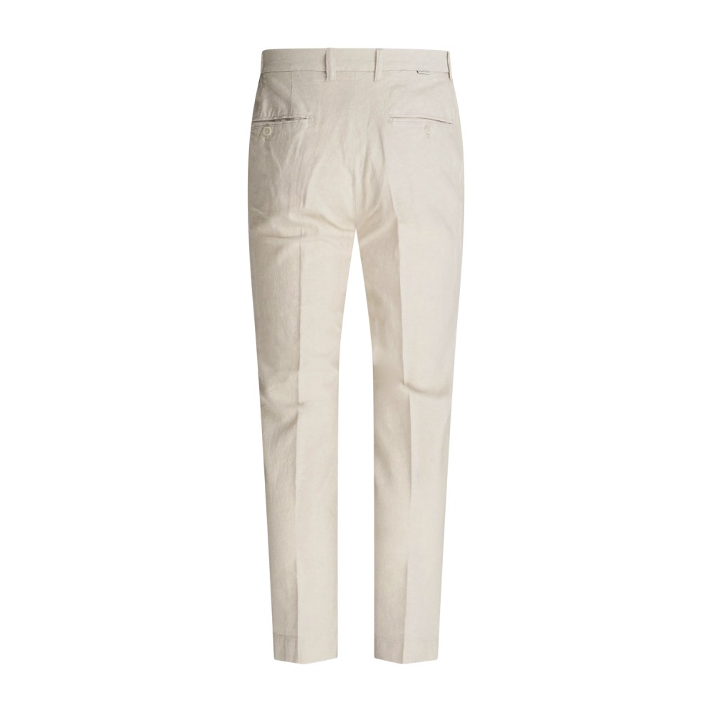 Hamaki-Ho - Pantalone beige con elastico in vita e pence per uomo | pse1839h
