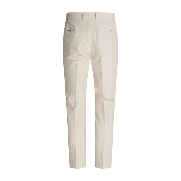 Hamaki-Ho - Pantalone beige con elastico in vita e pence per uomo | pse1839h
