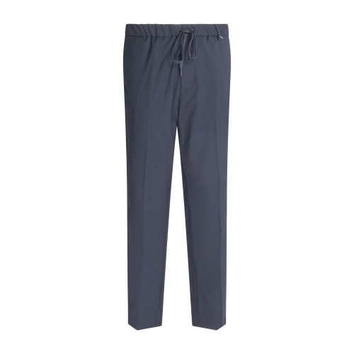 I'm Brian - Pantalone blu con girovita elasticizzato e laccetti per uomo |