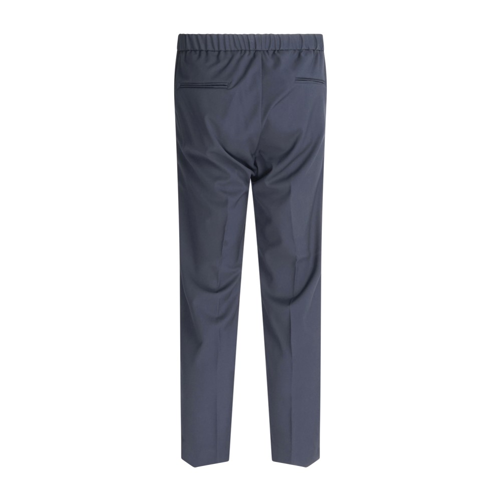 I'm Brian - Pantalone blu con girovita elasticizzato e laccetti per uomo |