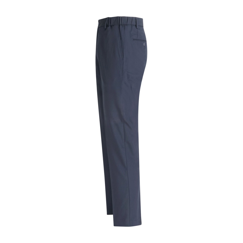 Hamaki-Ho - Pantalone blu tessuto tecnico con elastico in vita e laccetti per
