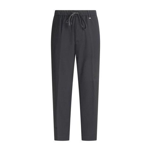 I'm Brian - Pantalone nero con girovita elasticizzato e laccetti per uomo |