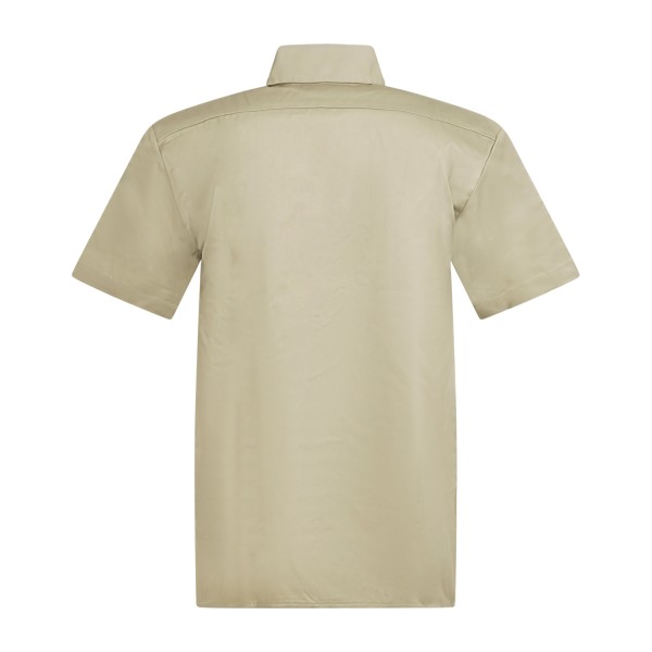 Dickies - Camicia beige maniche corte con doppio tascino sul petto per uomo |