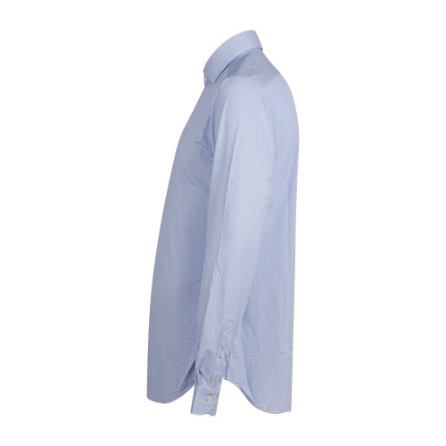 Xacus - Camicia bianca a fantasia in tessuto tecnico tailor fit per uomo | 2
