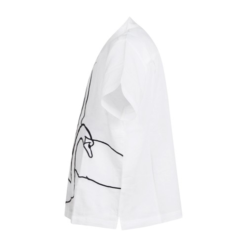 Obey - Camicia bianca Cliff maniche corte con stampa siligrafica sul fronte per 2