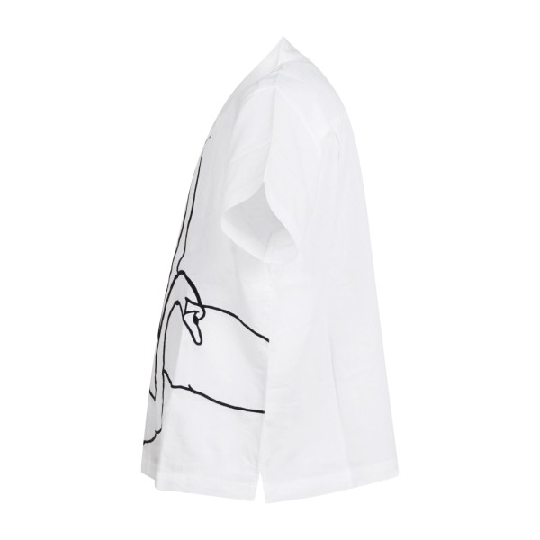 Obey - Camicia bianca Cliff maniche corte con stampa siligrafica sul fronte per