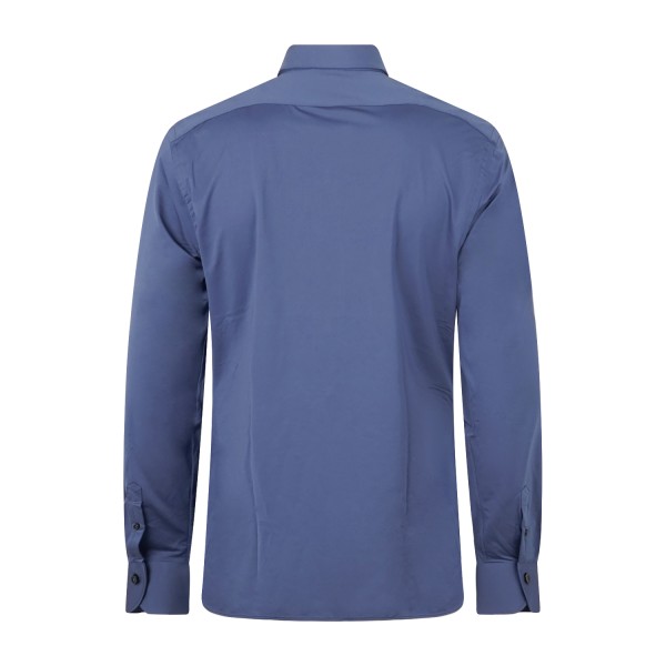 Xacus - Camicia blu chiaro in tessuto tecnico tailor fit per uomo | act558ml