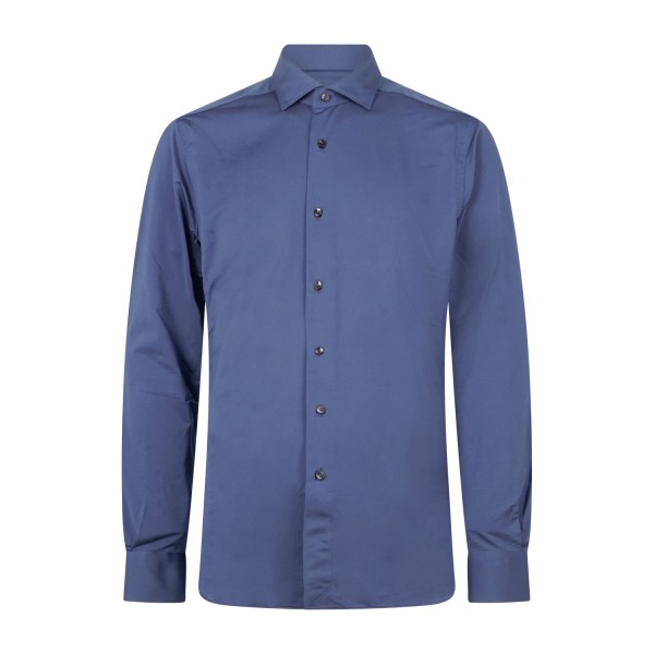 Xacus - Camicia blu chiaro in tessuto tecnico evolution fit per uomo | act358ml