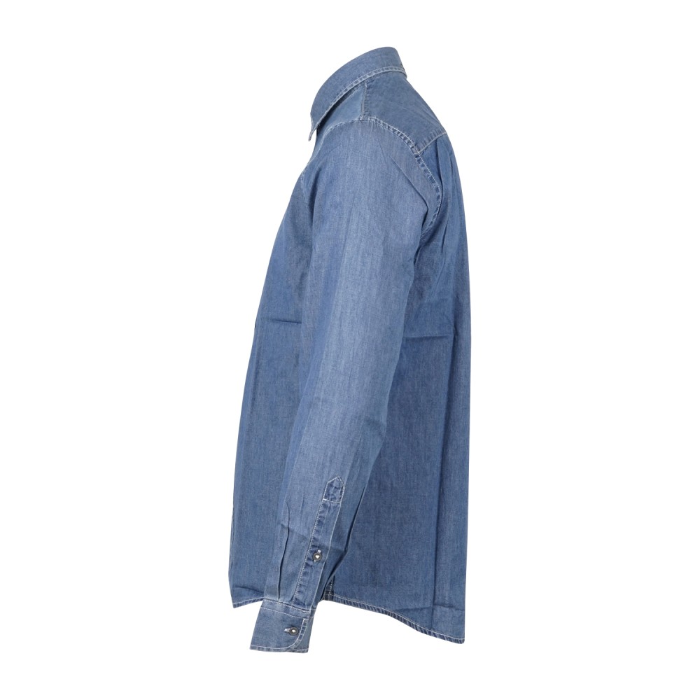Hamaki-Ho - Camicia denim con impunture a contrasto per uomo | cje1302h denim