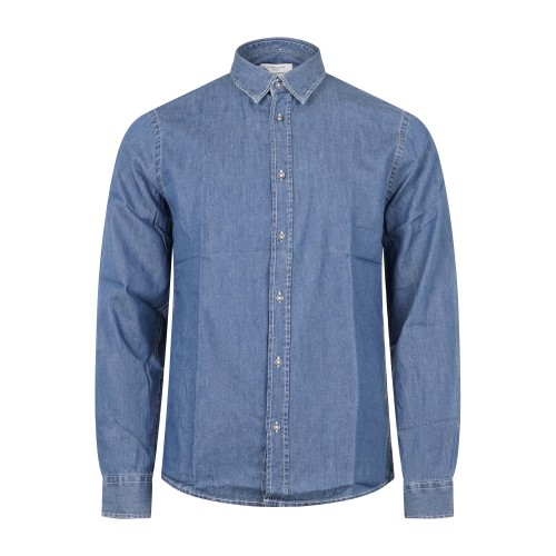 Hamaki-Ho - Camicia denim con impunture a contrasto per uomo | cje1302h denim
