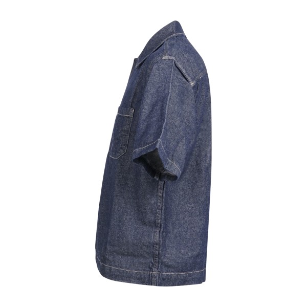 Dickies - Camicia denim Rinsed in jeans con taschino sul petto per uomo |