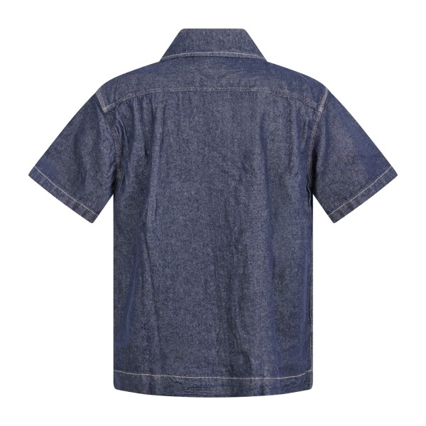 Dickies - Camicia denim Rinsed in jeans con taschino sul petto per uomo |