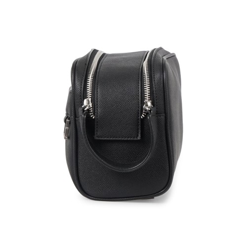 Armani Exchange - Beauty uomo nero in ecopelle con scomparto centrale doppia 2