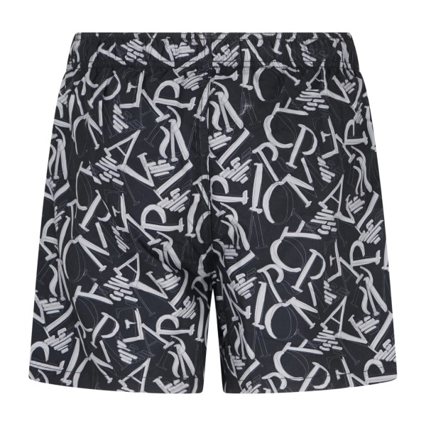 Emporio Armani - Bermuda mare nera con stampa all over per uomo | em000583
