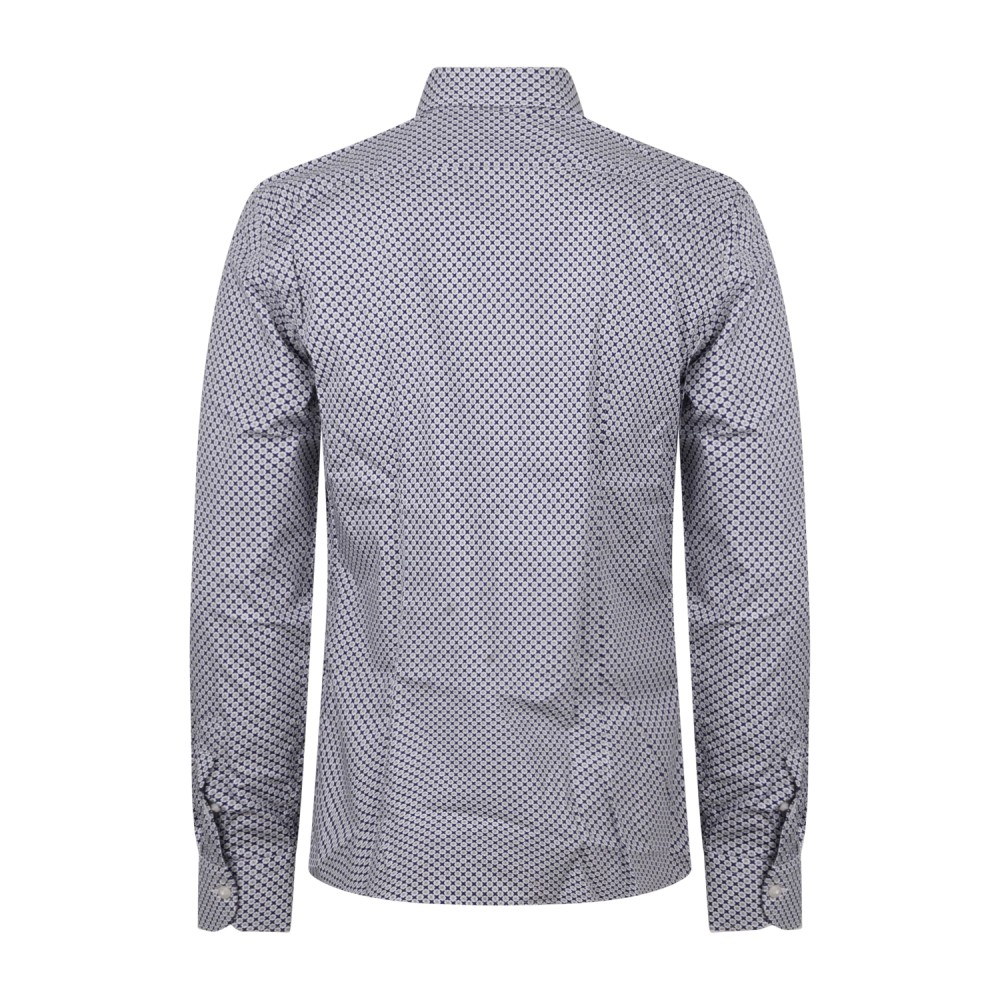 Lavorazione Sartoriale - Camicia multicolor a fantasia astratta in cotone slim