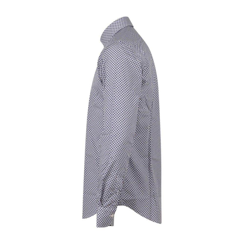 Lavorazione Sartoriale - Camicia multicolor a fantasia astratta in cotone slim