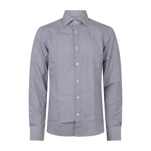 Lavorazione Sartoriale - Camicia multicolor a fantasia astratta in cotone