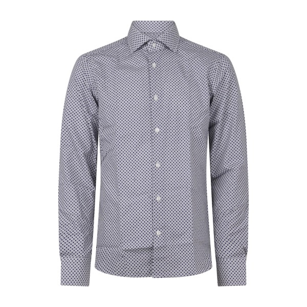 Lavorazione Sartoriale - Camicia multicolor a fantasia astratta in cotone