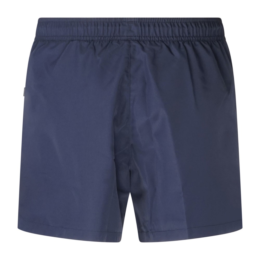 Emporio Armani - Bermuda mare blu con bande laterali logate per uomo | em000583