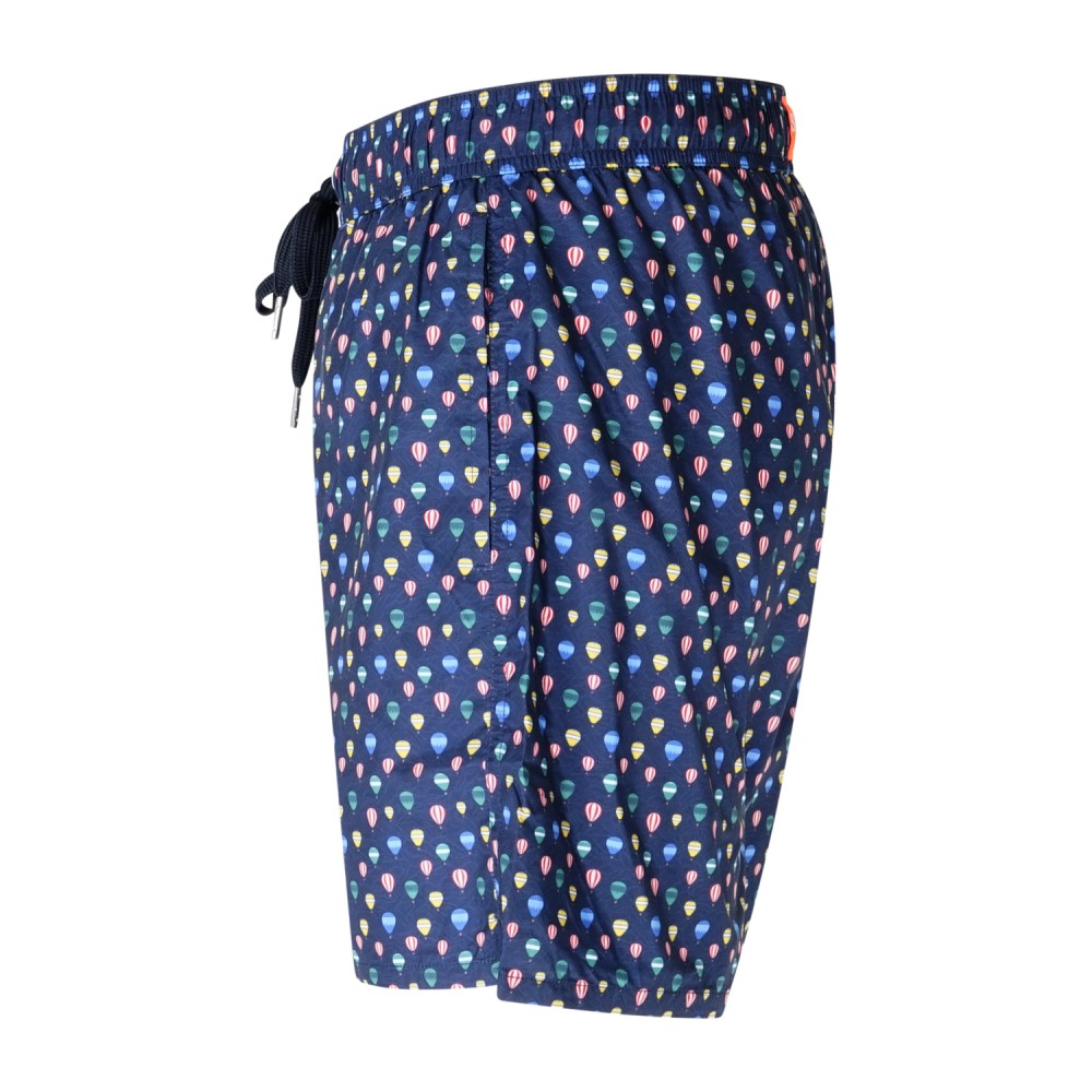 Sun68 - bermuda mare blu con stampa mongolfiere per uomo | h36110 80 avio scuro