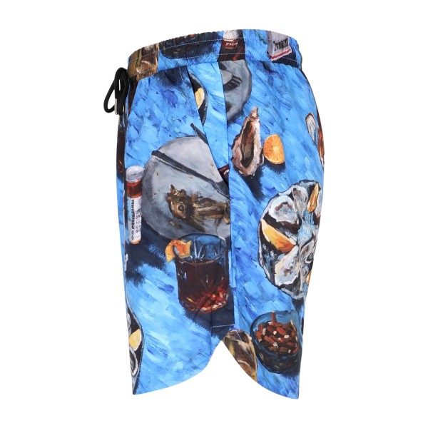Propaganda - Bermuda mare multicolore Oyster Swimtrunk con stampa oll over per