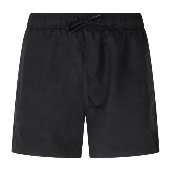 Emporio Armani - Bermuda mare nera con elastico logato in vita per uomo |