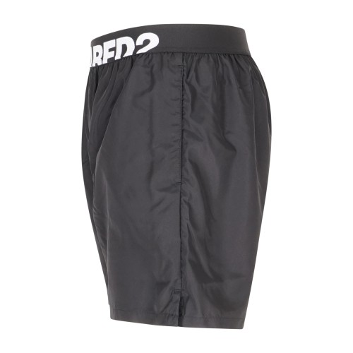 Dsquared2 - Bermuda mare nera con elastico logato in vita per uomo | d7b626560 2