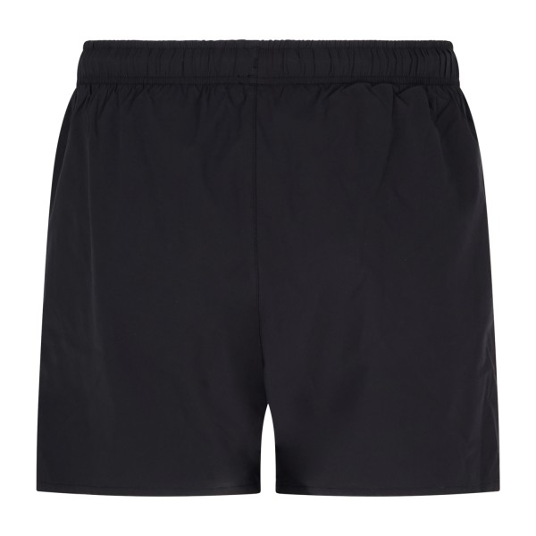 Emporio Armani - Bermuda mare nera con patch logo sul fronte per uomo |