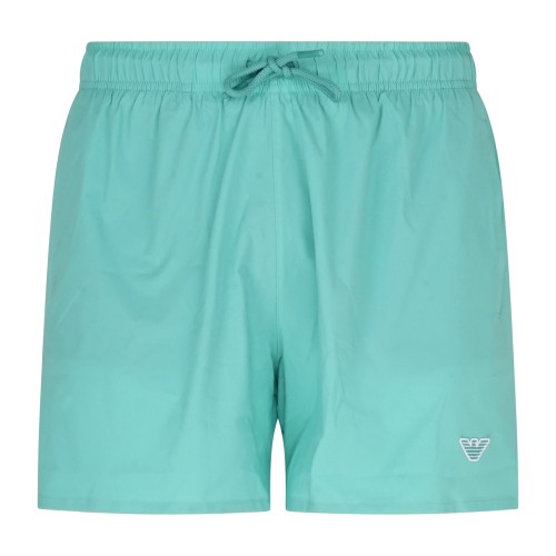 Emporio Armani - Bermuda mare verde con patch logo sul fronte per uomo |