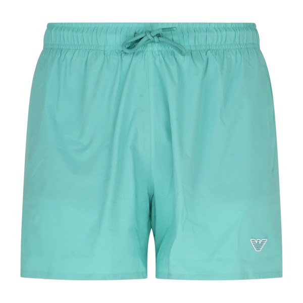Emporio Armani - Bermuda mare verde con patch logo sul fronte per uomo |