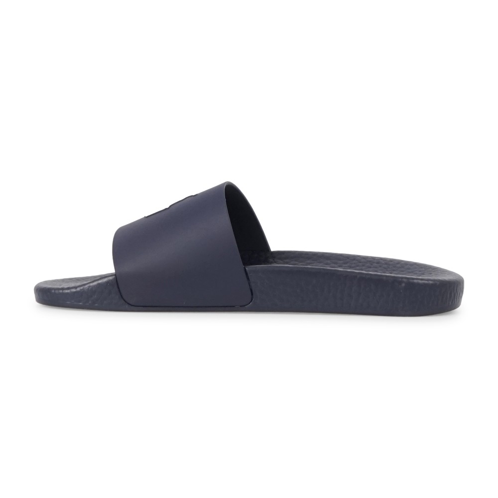 Polo Ralph Lauren - Sandali blu in gomma con stampa logo pony per uomo |