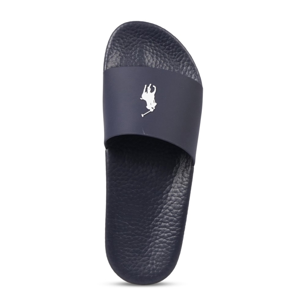 Polo Ralph Lauren - Sandali blu in gomma con stampa logo pony per uomo |