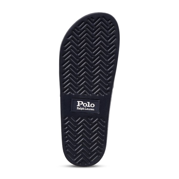 Polo Ralph Lauren - Sandali blu in gomma con stampa logo pony per uomo |