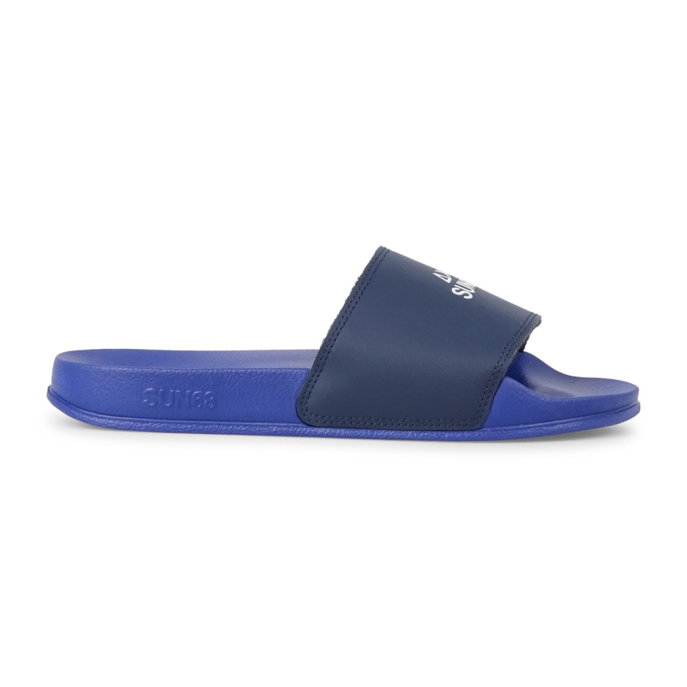 Sun68 - Sandali celeste in gomma con fascia blu per uomo | x36101 5807