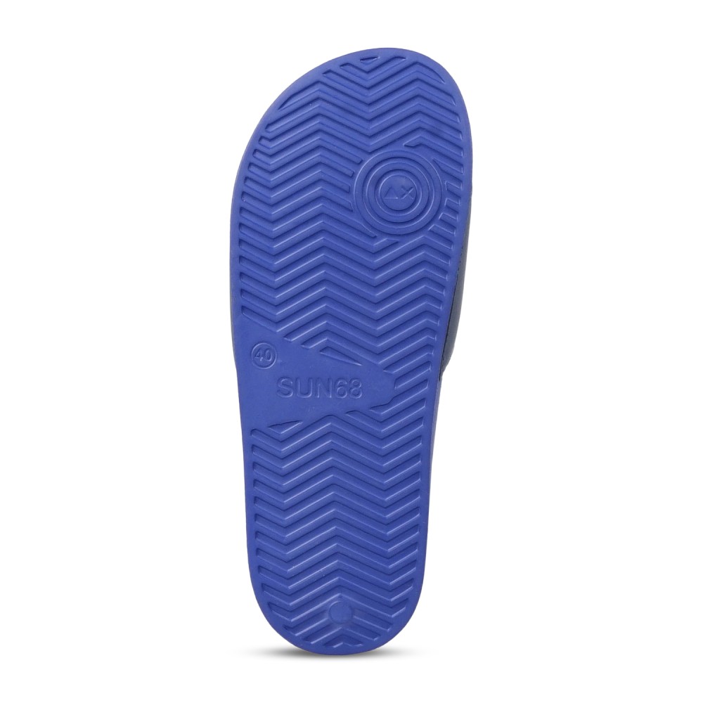 Sun68 - Sandali celeste in gomma con fascia blu per uomo | x36101 5807