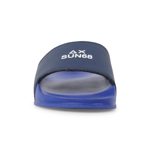 Sun68 - Sandali celeste in gomma con fascia blu per uomo | x36101 5807 2