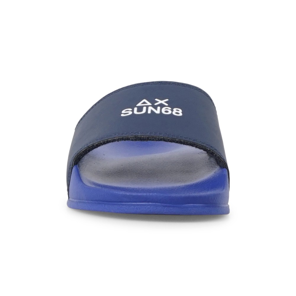 Sun68 - Sandali celeste in gomma con fascia blu per uomo | x36101 5807