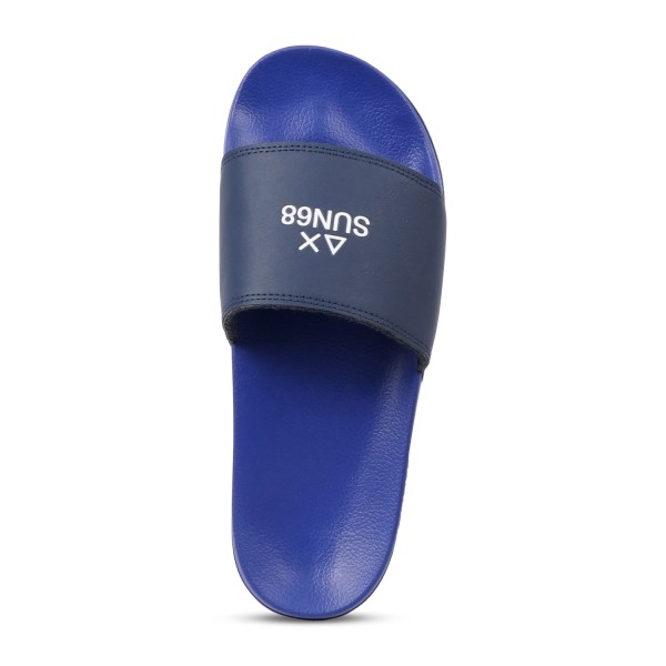 Sun68 - Sandali celeste in gomma con fascia blu per uomo | x36101 5807