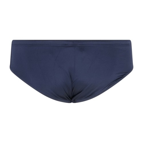 Emporio Armani - Slip mare blu con patch logo ricamata sul fronte per uomo | 2