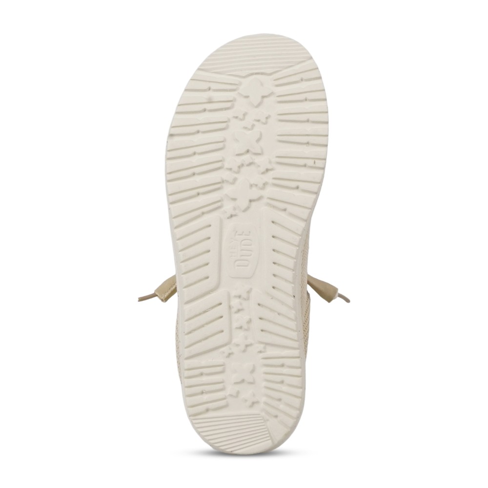 Hey Dude - Slip on beige Wally Stretch Sox elasticizzata ultra leggera per uomo